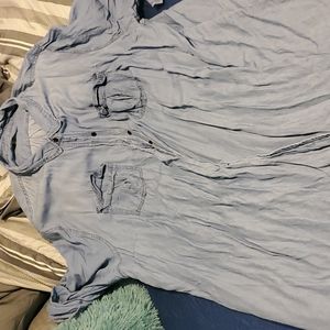 Button up jean dress